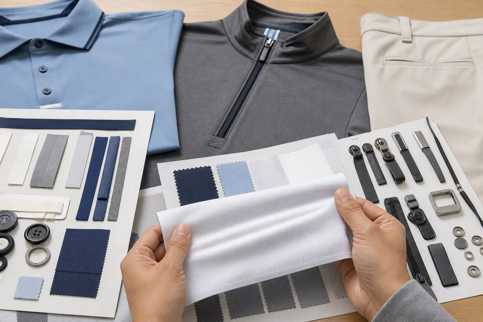 Fabric and fit review for golf clothing manufacturing buyers